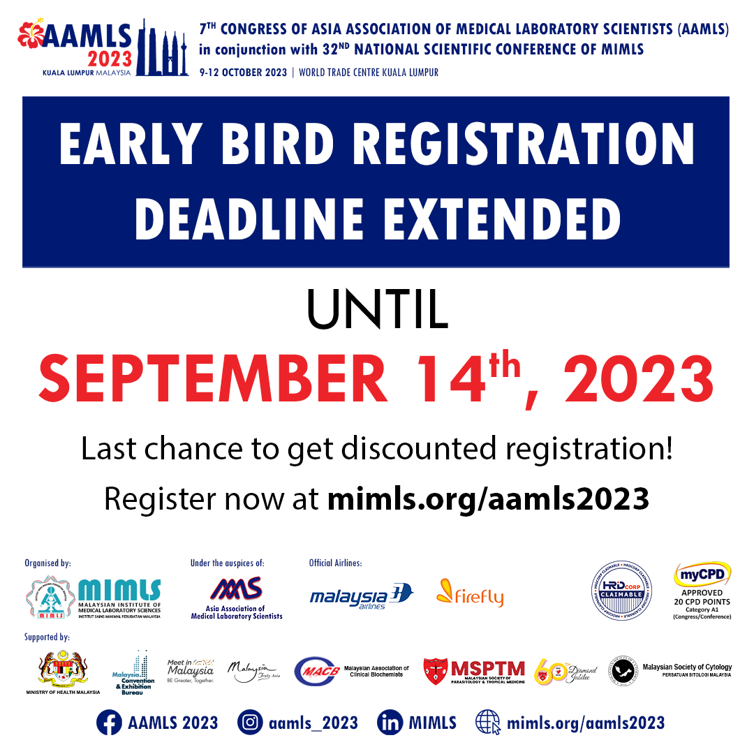 Early Bird Registration Deadline Extended